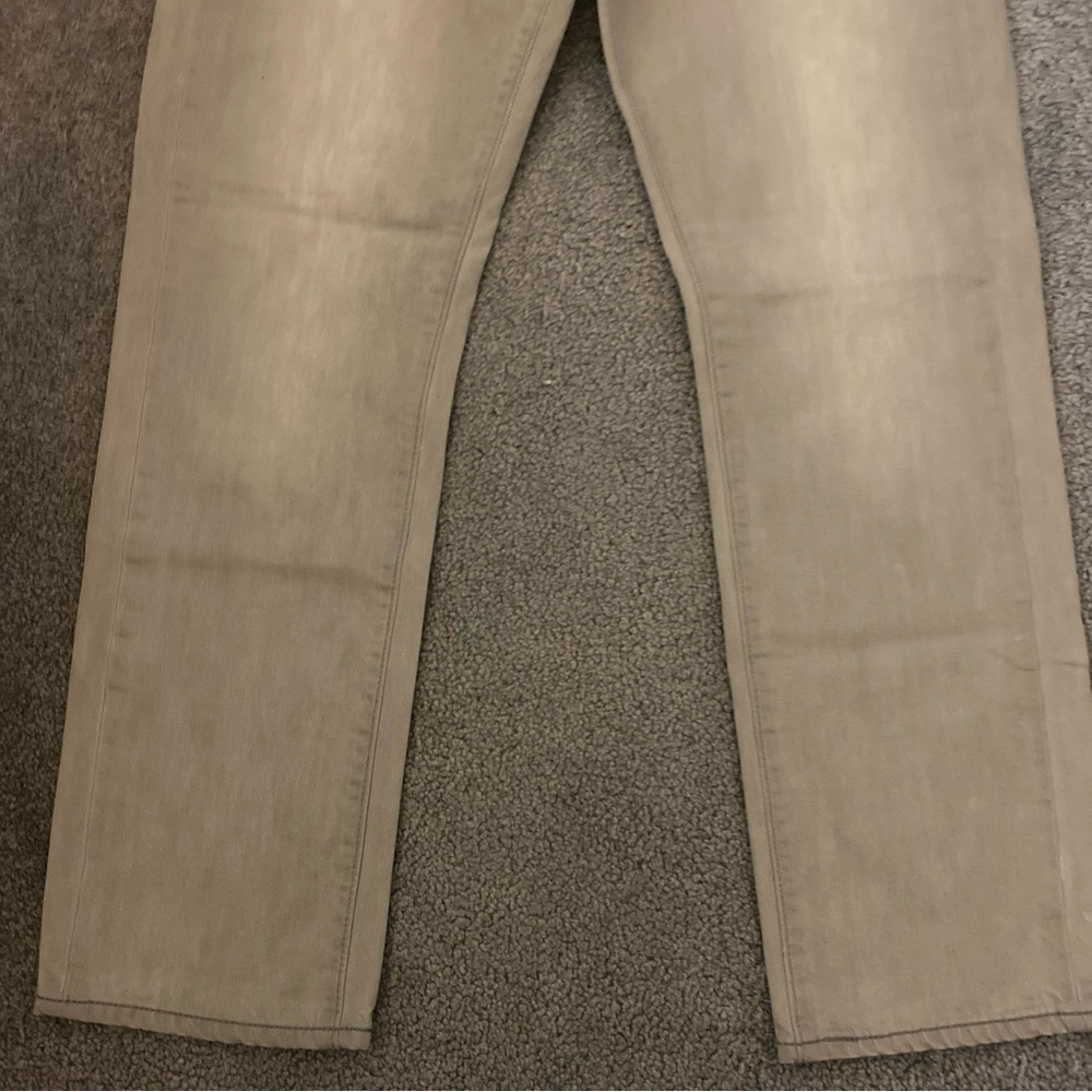 Levis 513 Jeans Mens 34x30 Gray Slim Straight Stretch Light Wash Zip Fly Nice! - Picture 3 of 7